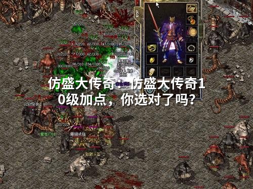 仿盛大传奇：仿盛大传奇10级加点，你选对了吗？